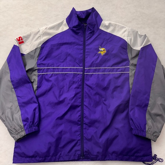 Dunbrooke Other - Vintage Minnesota Vikings Jacket XL Dunbrooke NFL Purple Windbreaker Zip Up 90s